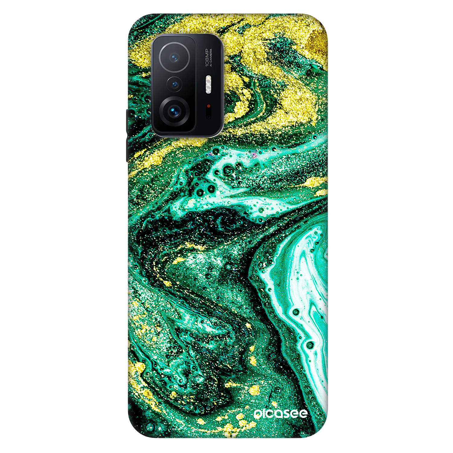 Picasee Fashion Case für Xiaomi 11T - Green Gold