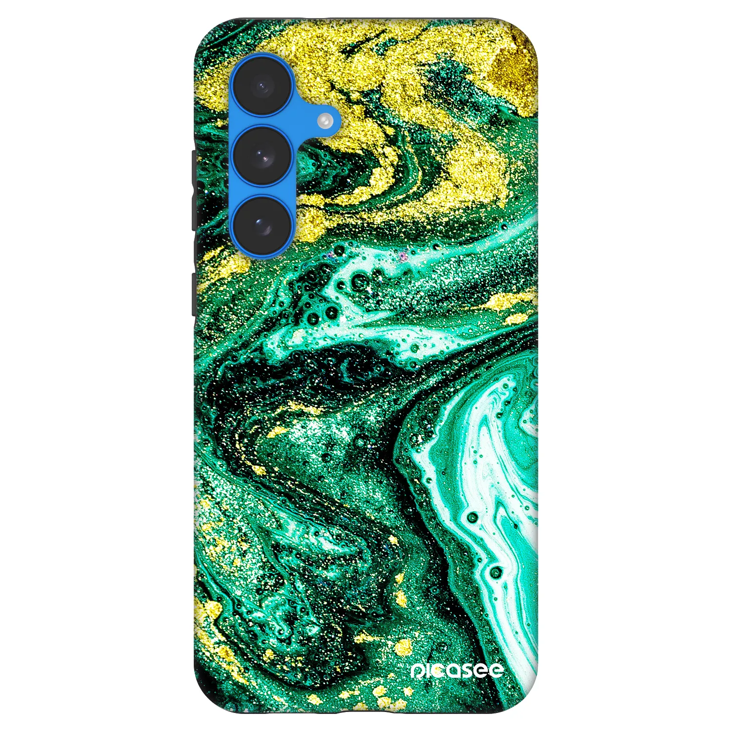 Picasee Fashion Case für Samsung Galaxy S25 FE 5G - Green Gold