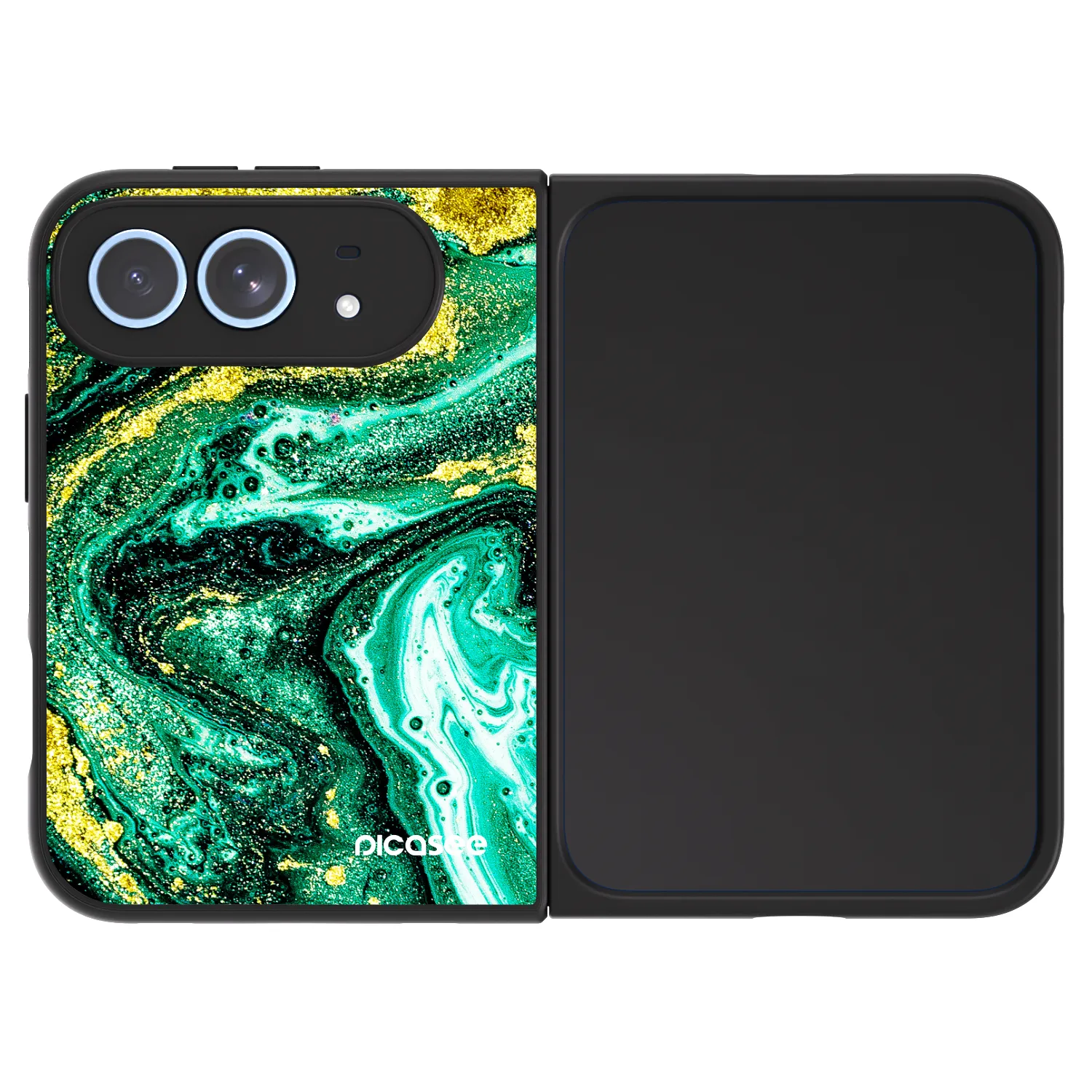 Picasee ULTIMATE CASE MagSafe für Apple iPhone Duo - Green Gold