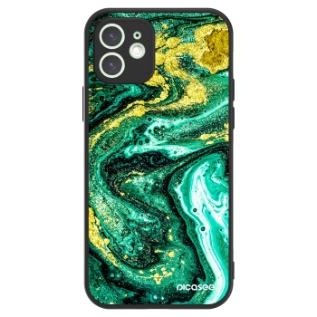 Picasee ULTIMATE CASE für Apple iPhone 12 - Green Gold