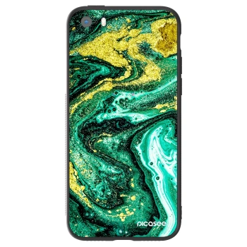 Hülle für Apple iPhone 5/5S/SE - Green Gold