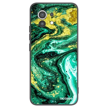 Picasee Xiaomi Mi 11 Hülle - Schwarzes Silikon - Green Gold