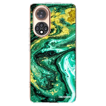 Picasee Huawei Nova 9 Hülle - Transparentes Silikon - Green Gold