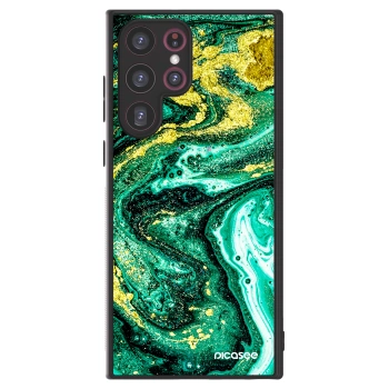 Picasee ULTIMATE CASE für Samsung Galaxy S22 Ultra 5G - Green Gold