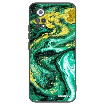 Picasee Xiaomi Poco X4 Pro 5G Hülle - Schwarzes Silikon - Green Gold