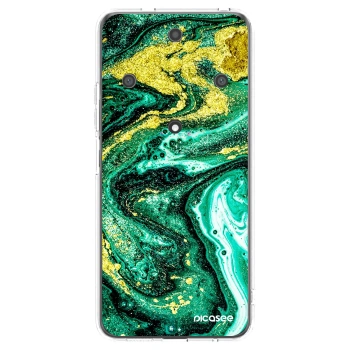 Picasee Honor Magic5 Lite 5G Hülle - Transparentes Silikon - Green Gold