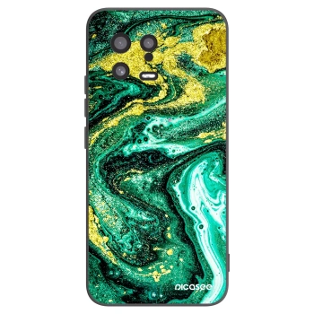 Picasee Xiaomi 13 Hülle - Schwarzes Silikon - Green Gold