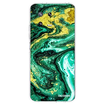 Picasee Xiaomi 13 Pro Hülle - Transparentes Silikon - Green Gold