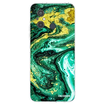 Picasee Xiaomi Redmi 12C Hülle - Transparentes Silikon - Green Gold