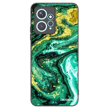 Picasee Xiaomi Redmi Note 12 4G Hülle - Schwarzes Silikon - Green Gold