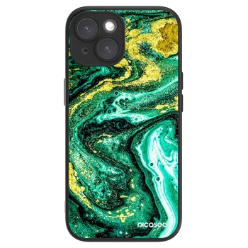 Picasee ULTIMATE CASE MagSafe für Apple iPhone 15 - Green Gold