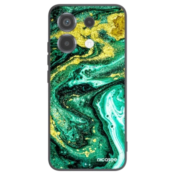 Picasee Xiaomi Poco X6 Hülle - Schwarzes Silikon - Green Gold