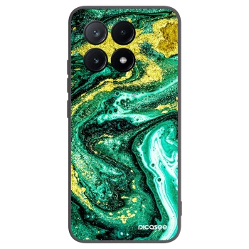 Picasee Xiaomi Poco X6 Pro Hülle - Schwarzes Silikon - Green Gold