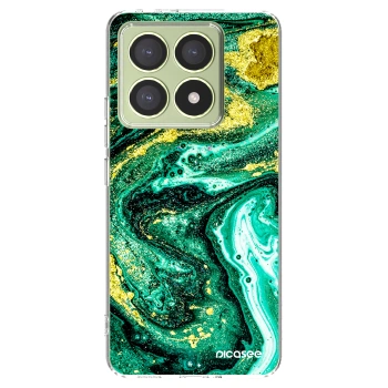 Picasee Xiaomi 14T Hülle - Transparentes Silikon - Green Gold