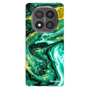 Picasee Xiaomi Redmi Note 14 Pro+ 5G Hülle - Transparentes Silikon - Green Gold