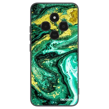 Picasee Xiaomi Poco C75 Hülle - Schwarzes Silikon - Green Gold