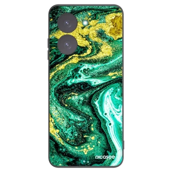 Picasee Xiaomi Redmi A5 Hülle - Schwarzes Silikon - Green Gold