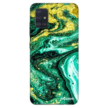 Hülle für Samsung Galaxy A51 A515F - Green Gold