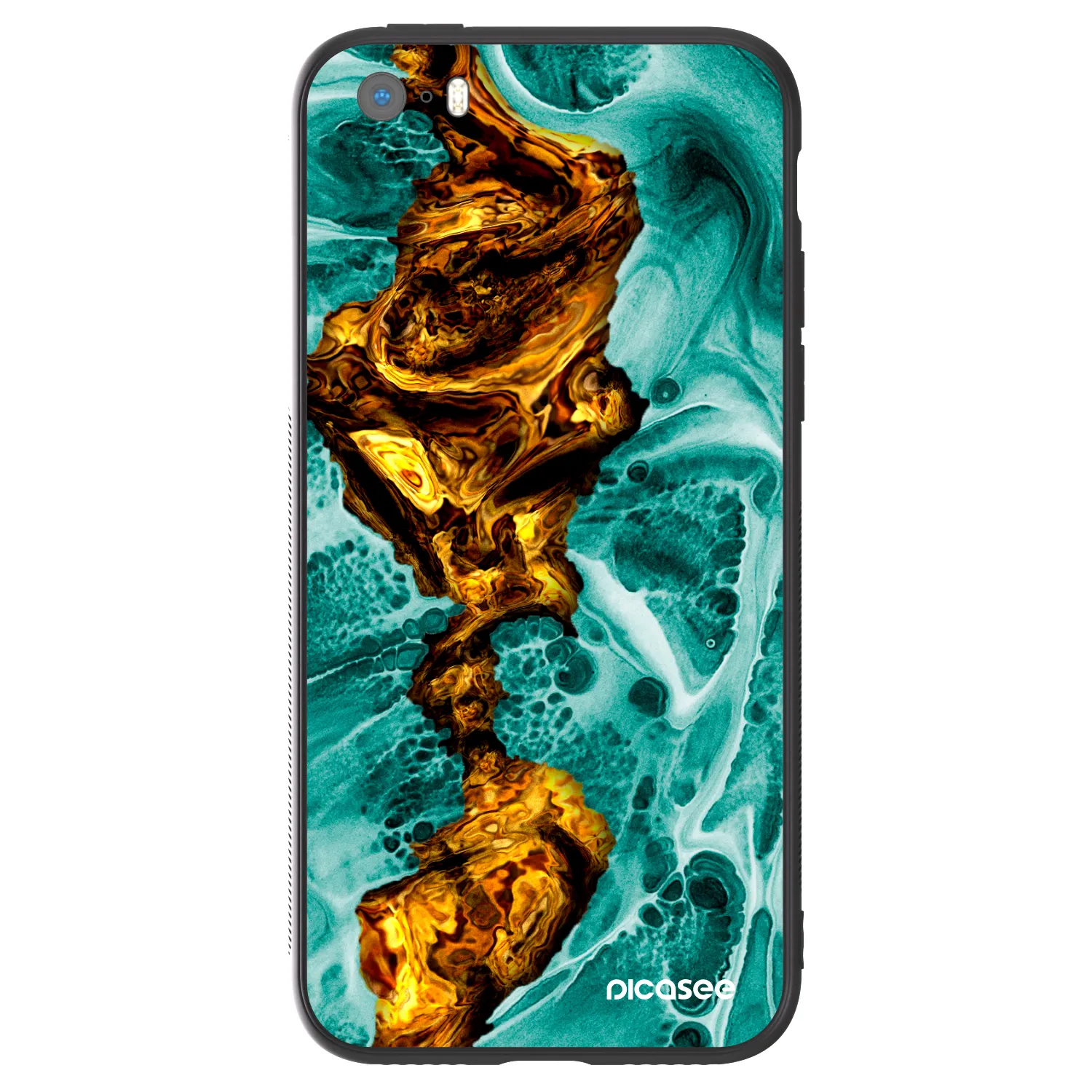 Picasee ULTIMATE CASE für Apple iPhone 5/5S/SE - Goldsky