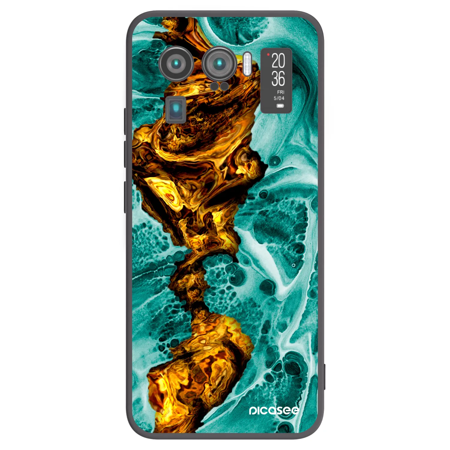 Picasee Xiaomi Mi 11 Ultra Hülle - Schwarzes Silikon - Goldsky