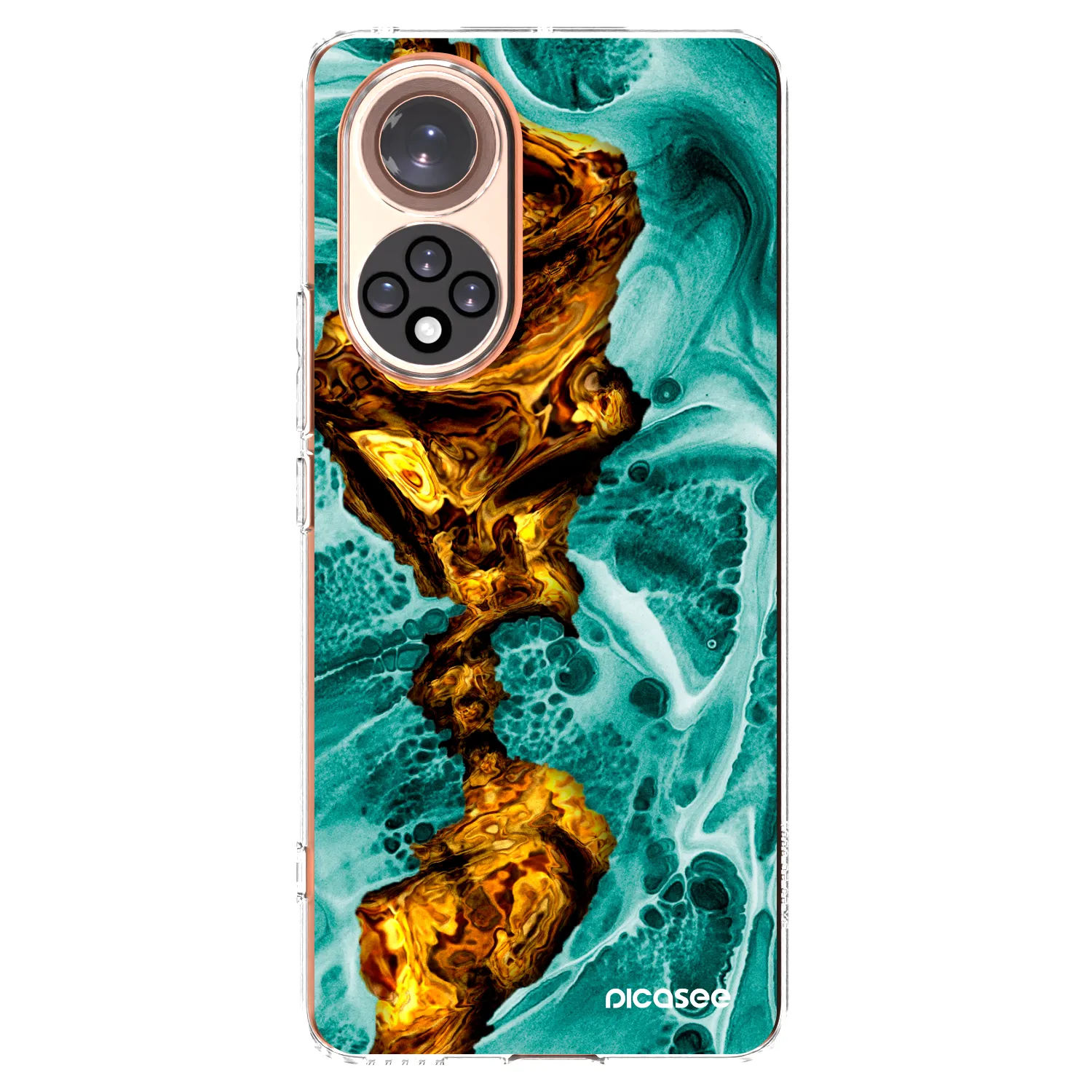 Picasee Huawei Nova 9 Hülle - Transparentes Silikon - Goldsky