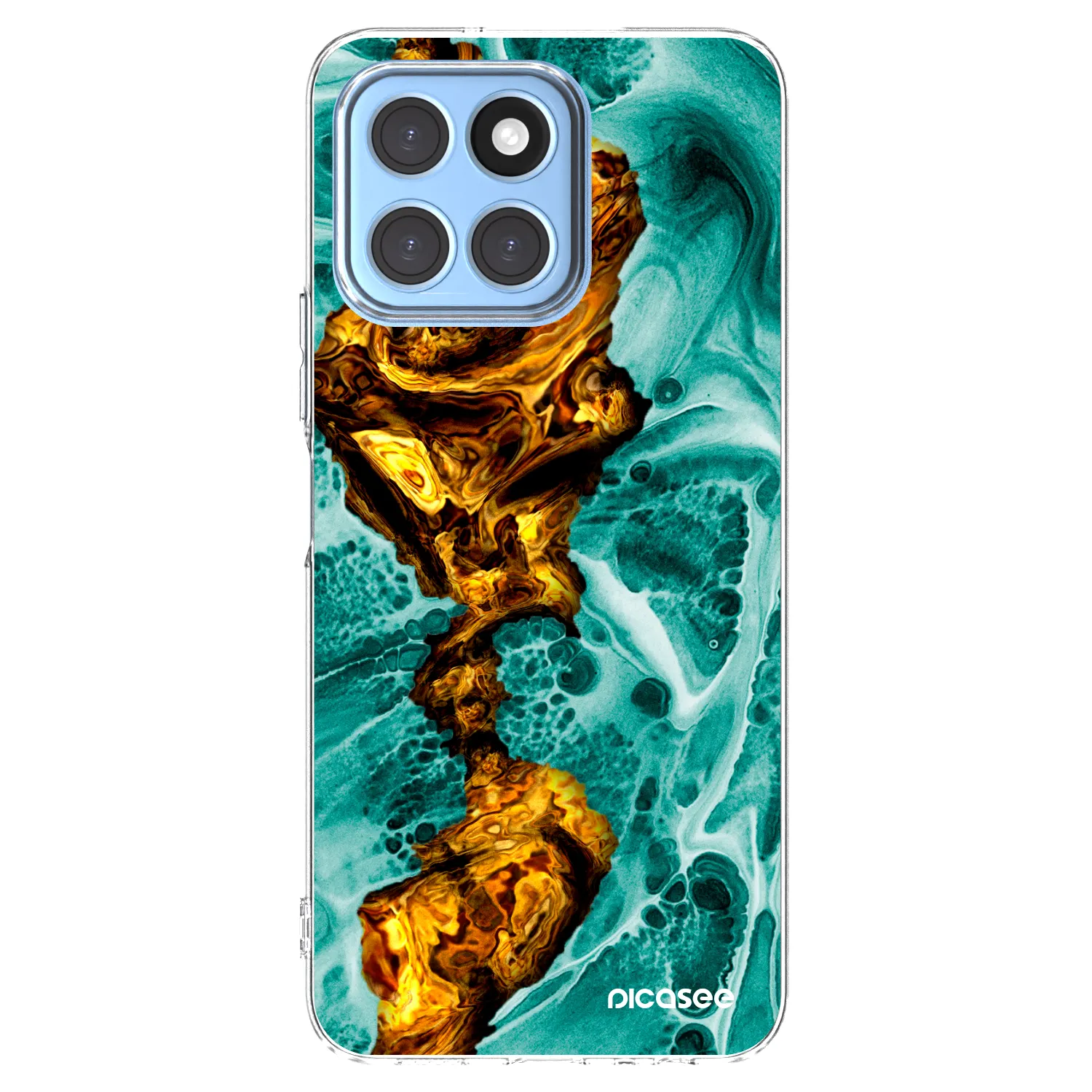 Picasee Honor X6 Hülle - Transparentes Silikon - Goldsky