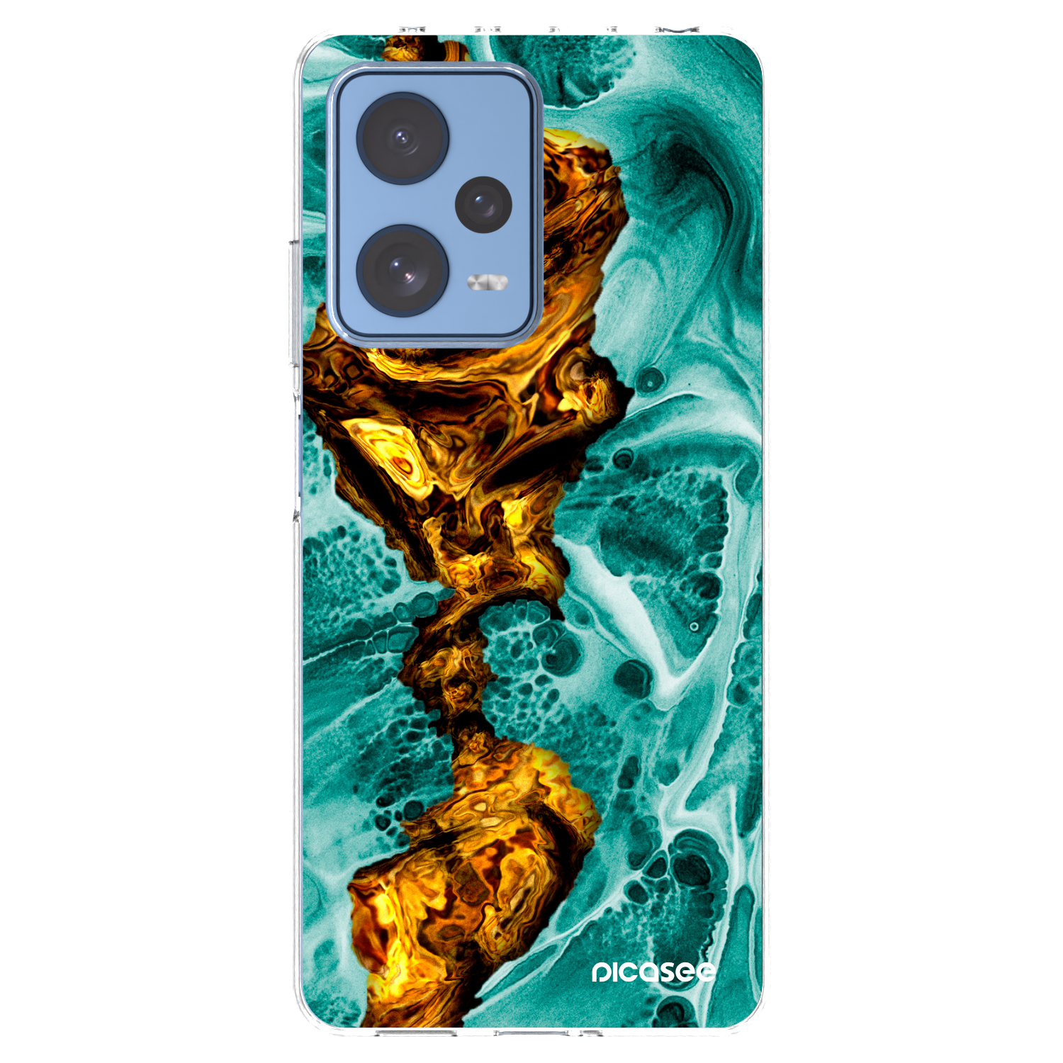 Picasee Xiaomi Redmi Note 12 Pro 5G Hülle - Transparentes Silikon - Goldsky