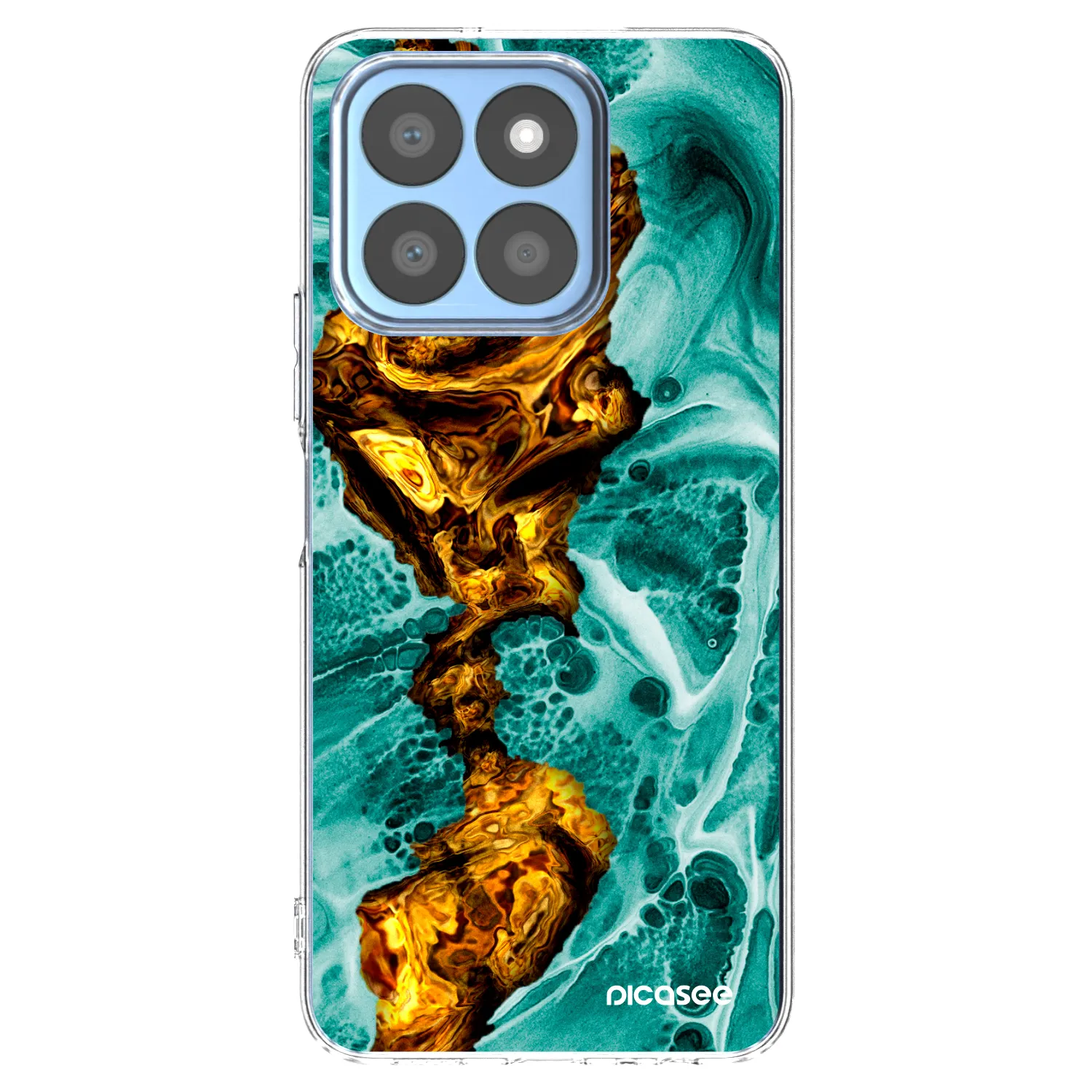 Picasee Honor X8b Hülle - Transparentes Silikon - Goldsky