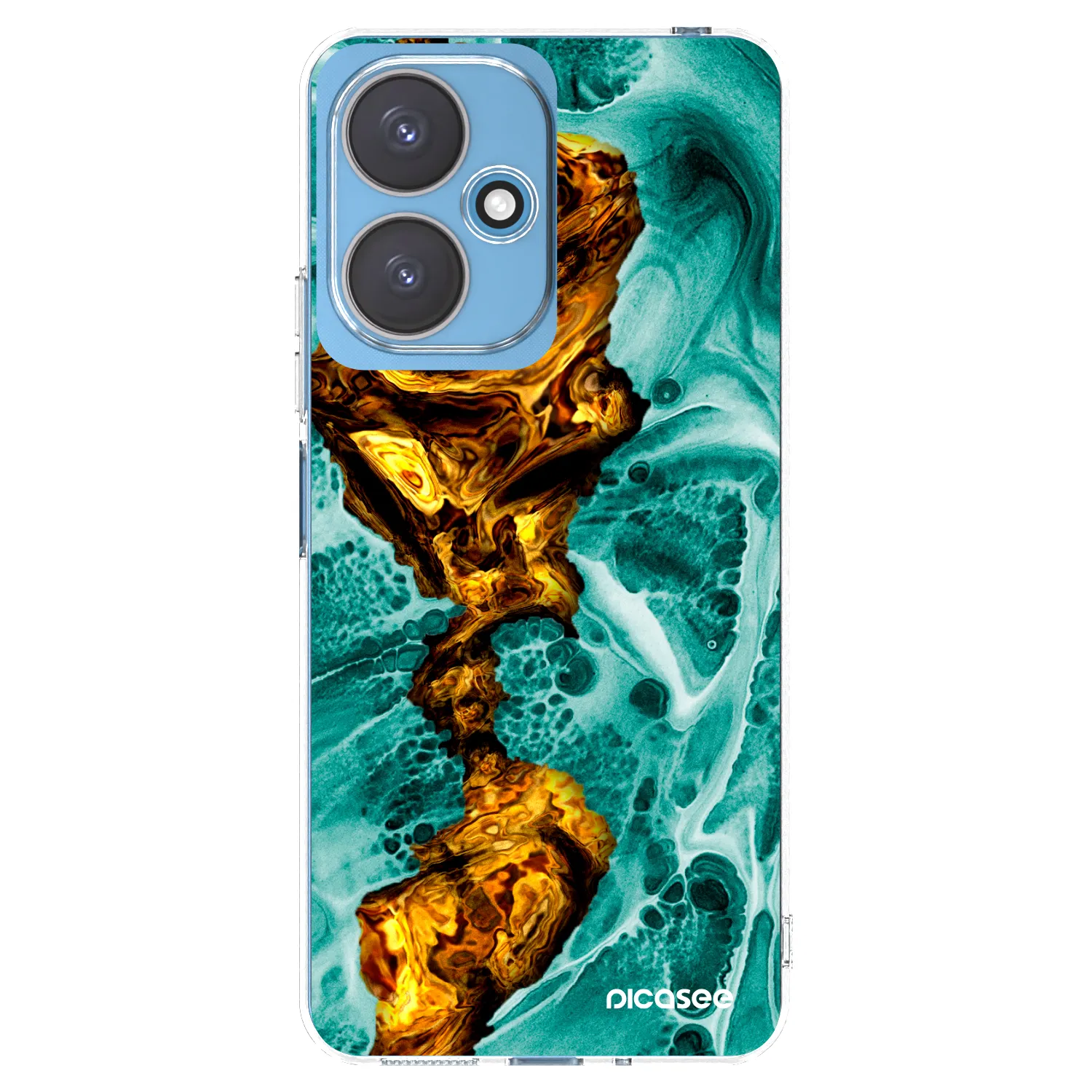 Picasee Xiaomi Redmi 13C 5G Hülle - Transparentes Silikon - Goldsky