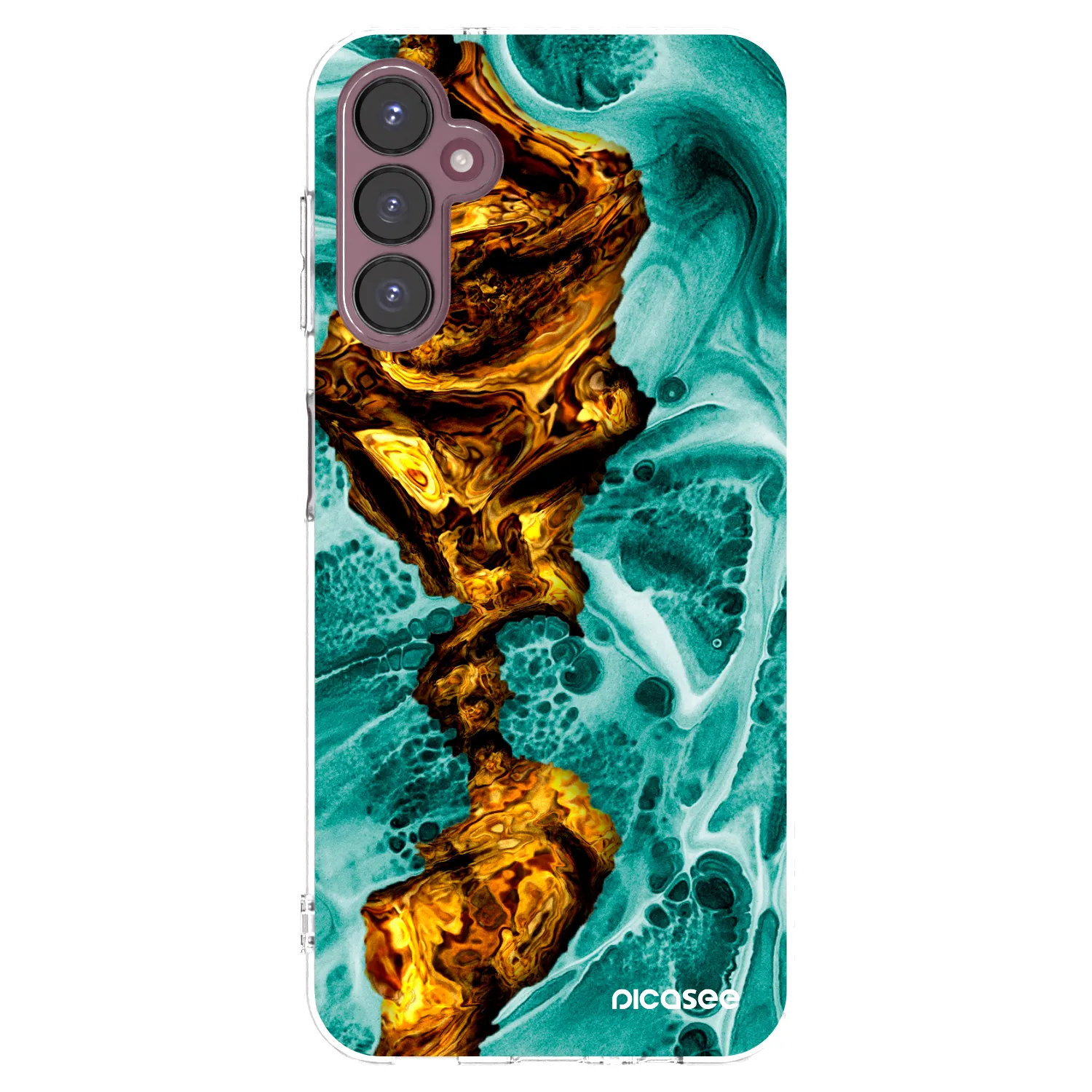 Picasee Samsung Galaxy A05s A057G Hülle - Transparentes Silikon - Goldsky
