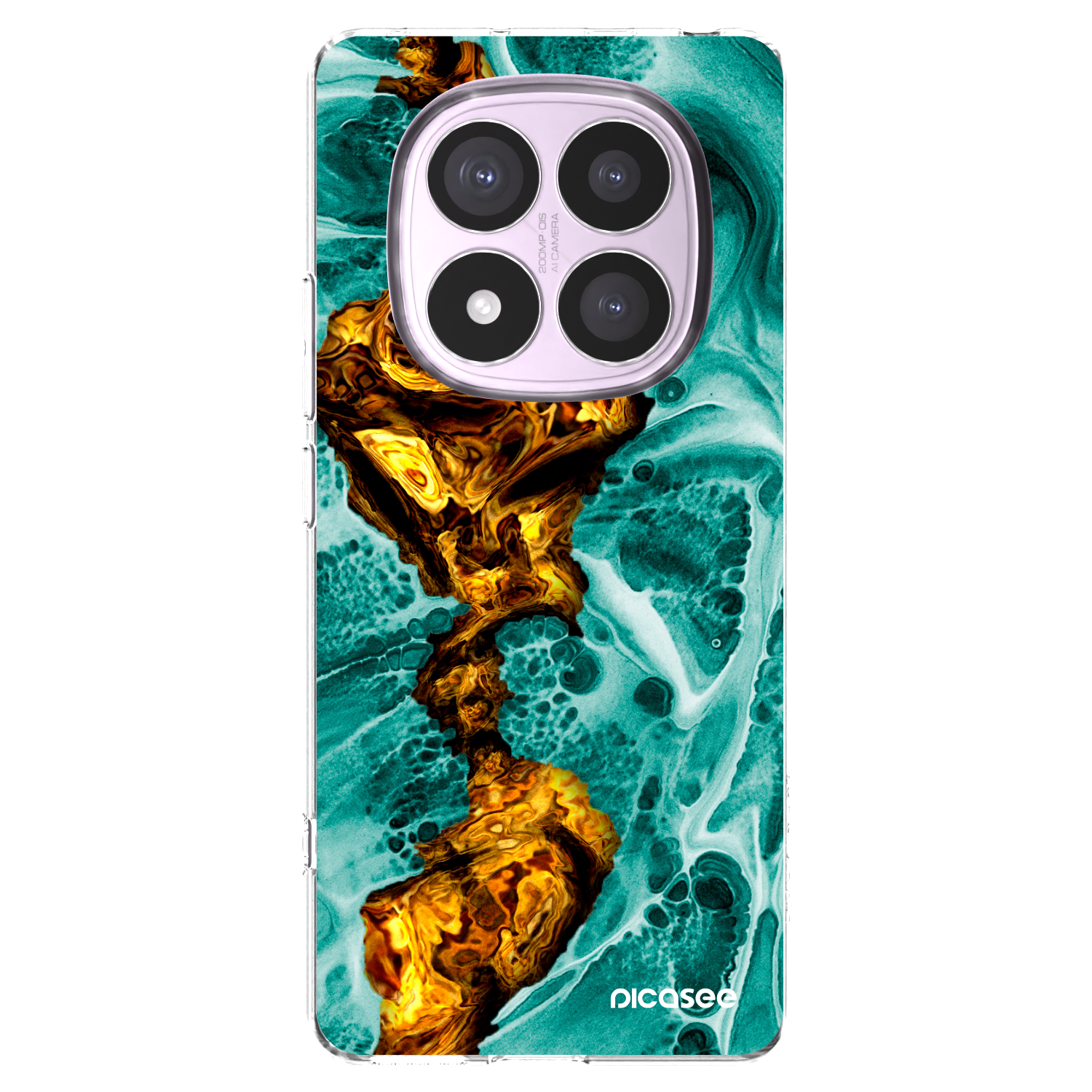 Picasee Xiaomi Redmi Note 14 Pro 4G Hülle - Transparentes Silikon - Goldsky