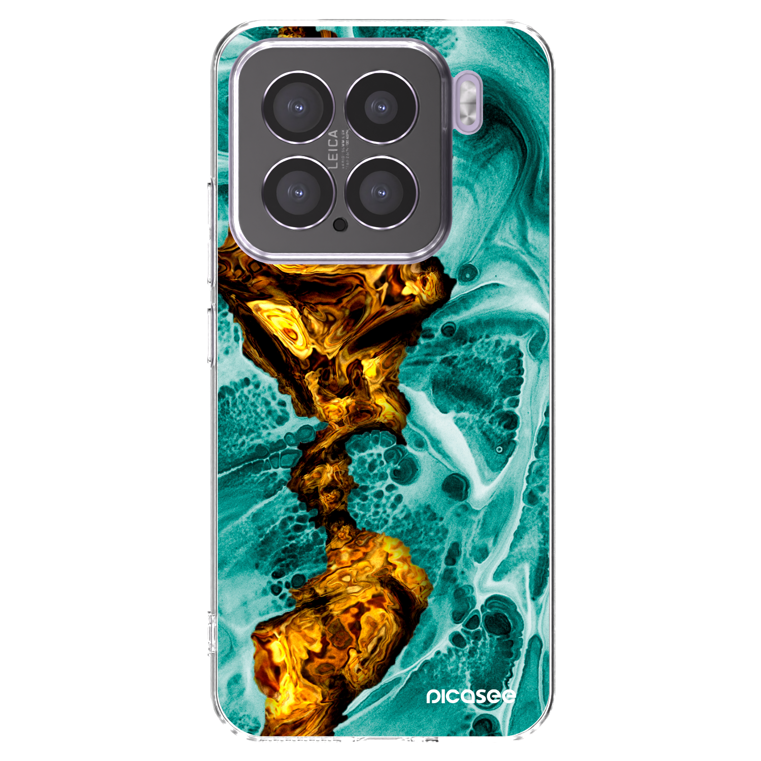Picasee Xiaomi 15 Hülle - Transparentes Silikon - Goldsky