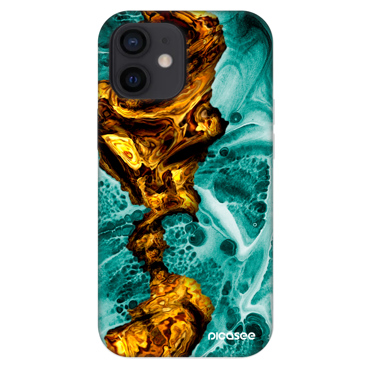Picasee Fashion Case für Apple iPhone 12 mini - Goldsky