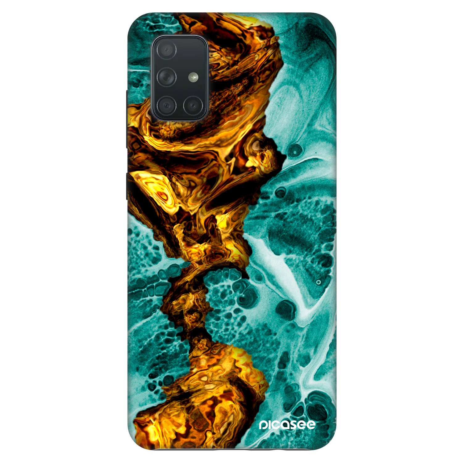 Picasee Fashion Case für Samsung Galaxy A71 A715F - Goldsky