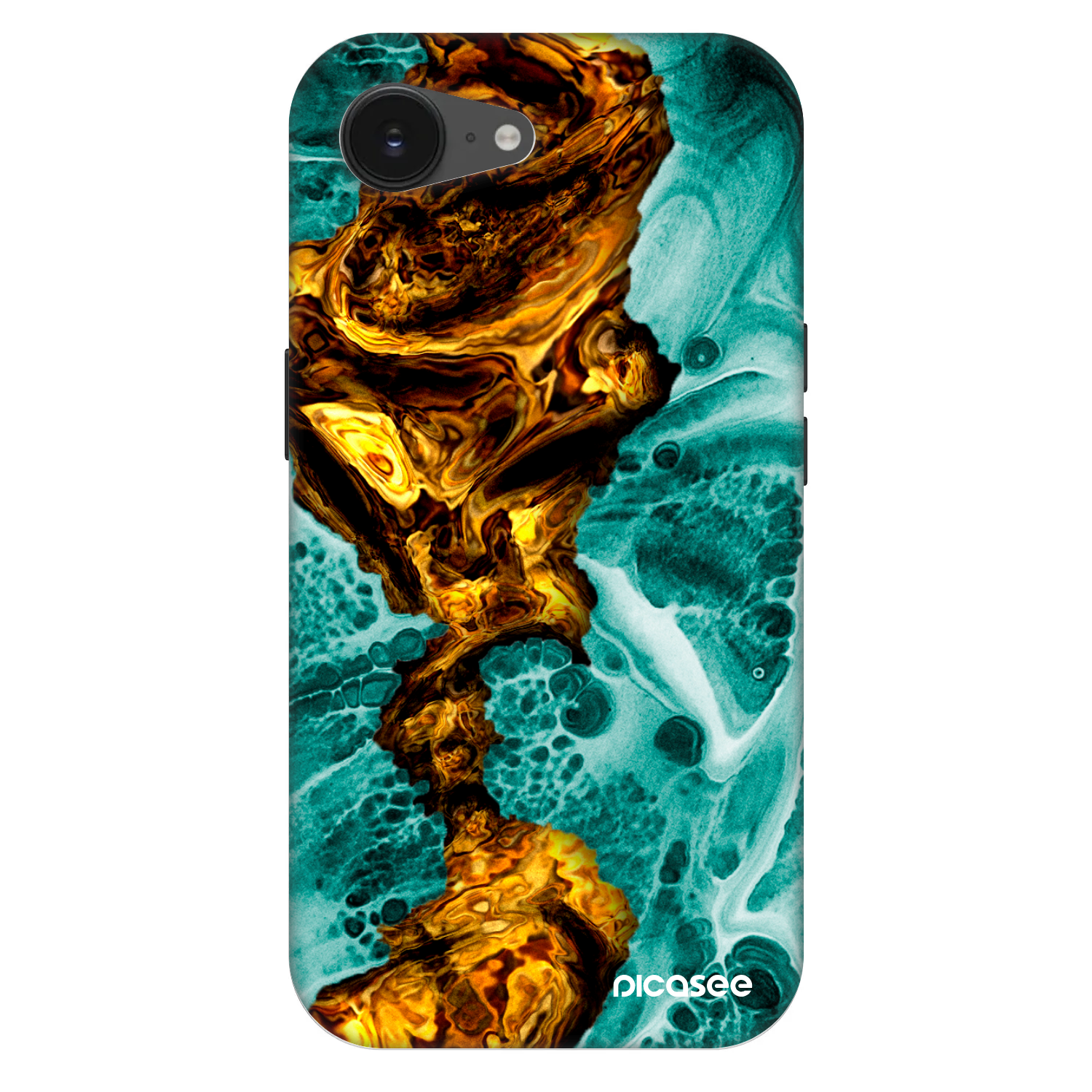 Picasee Fashion Case MagSafe für Apple iPhone 16e - Goldsky