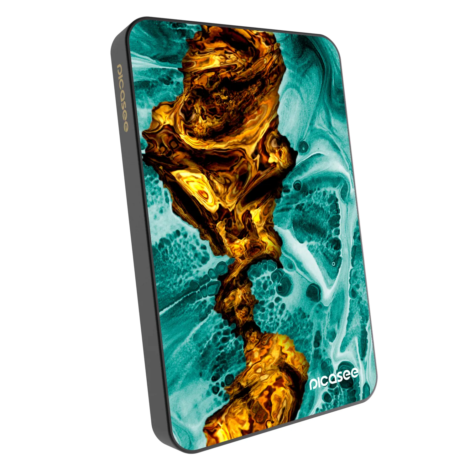 Picasee Powerbank mit MagSafe 5 000 mAh Grau - Goldsky