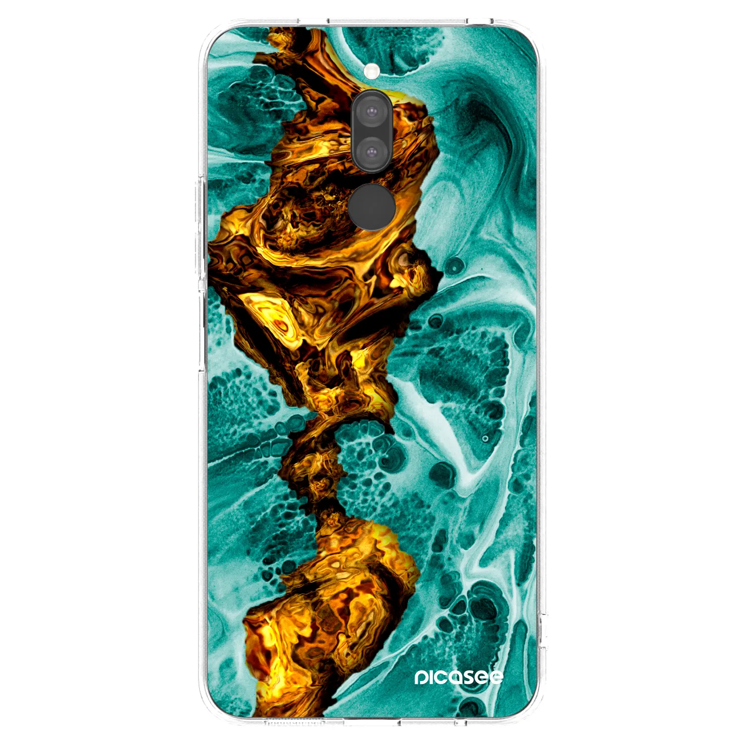 Picasee Xiaomi Redmi 8 Hülle - Transparentes Silikon - Goldsky
