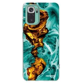 Picasee Xiaomi Redmi Note 10 Pro Hülle - Transparentes Silikon - Goldsky