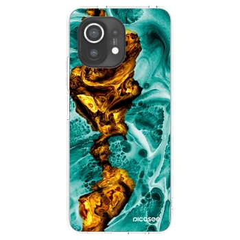 Picasee Xiaomi Mi 11 Hülle - Transparentes Silikon - Goldsky