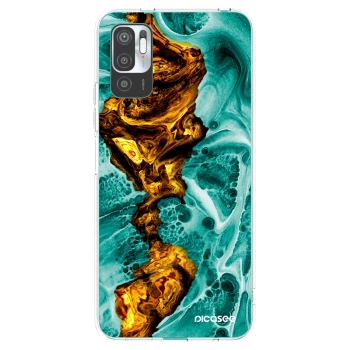 Picasee Xiaomi Redmi Note 10 5G Hülle - Transparentes Silikon - Goldsky
