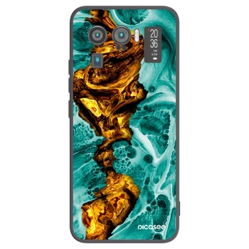 Picasee Xiaomi Mi 11 Ultra Hülle - Schwarzes Silikon - Goldsky
