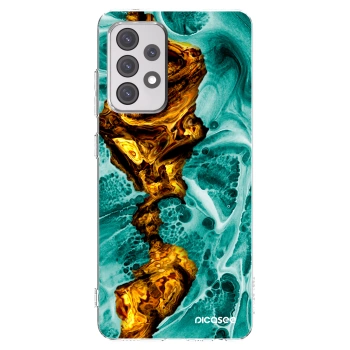 Picasee Samsung Galaxy A52s 5G A528B Hülle - Transparentes Silikon - Goldsky