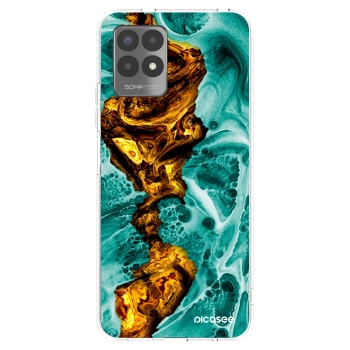 Picasee Realme 8i Hülle - Transparentes Silikon - Goldsky