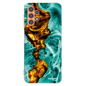 Picasee Samsung Galaxy A13 4G A135 Hülle - Transparentes Silikon - Goldsky