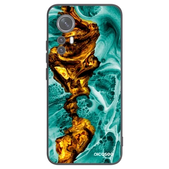 Picasee Xiaomi 12X Hülle - Schwarzes Silikon - Goldsky