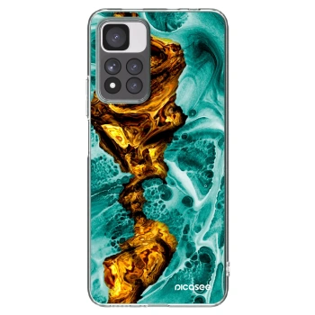 Picasee Xiaomi Redmi Note 11 Pro+ 5G Hülle - Transparentes Silikon - Goldsky