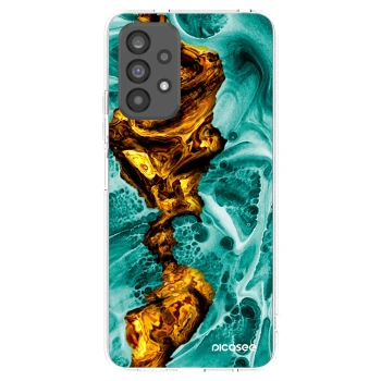 Picasee Samsung Galaxy A73 5G Hülle - Transparentes Silikon - Goldsky