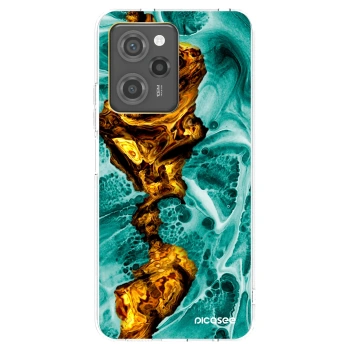 Picasee Xiaomi Poco X5 Pro Hülle - Transparentes Silikon - Goldsky