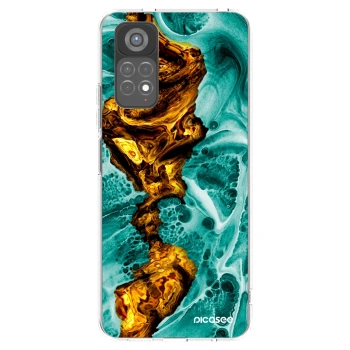 Picasee Xiaomi Redmi Note 11S 5G Hülle - Transparentes Silikon - Goldsky
