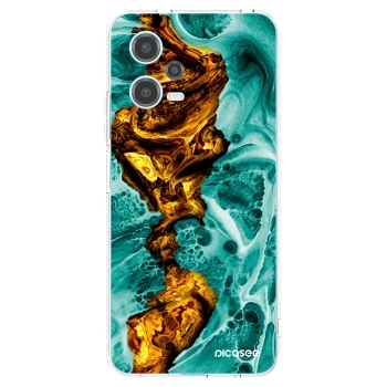 Picasee Xiaomi Redmi Note 12 5G Hülle - Transparentes Silikon - Goldsky